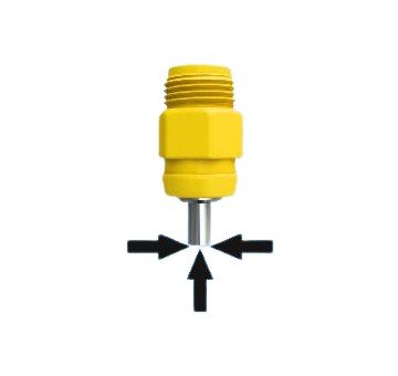 Ниппельная поилка CombiMaster high flow. Жёлтый цвет (арт.4025-00)